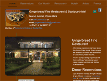 Tablet Screenshot of gingerbreadarenal.com